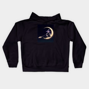 Witch Broomstick Kids Hoodie